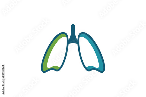 lungs healty design with simple concept