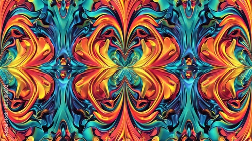 Vibrant abstract raised pattern for textiles and design