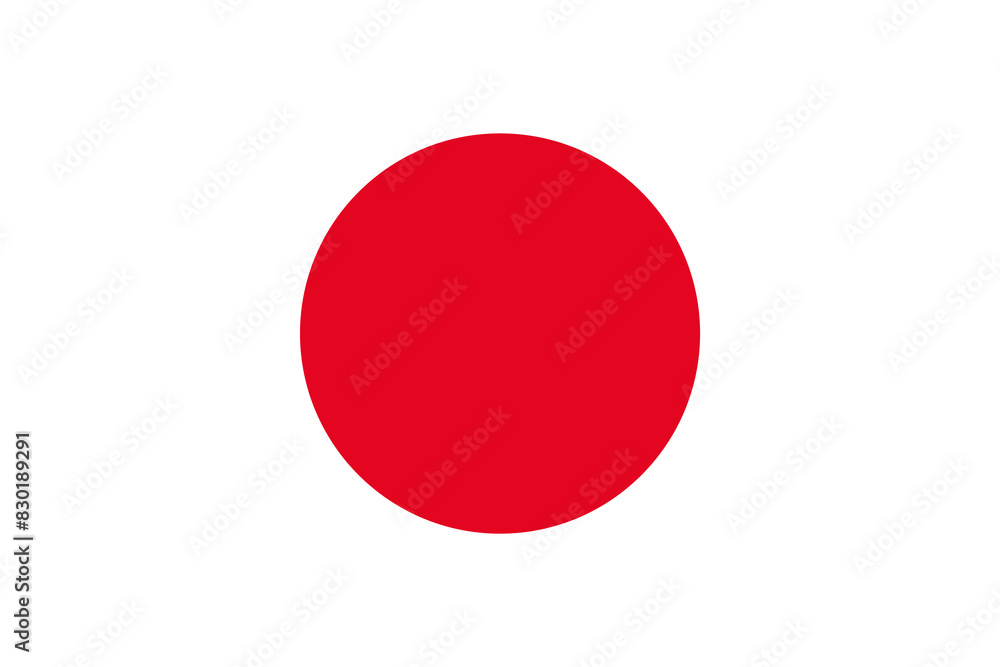 The official national flag of Japan. Japanese flag. Correct proportions and colors. Vector illustration The official national flag of Japan. Japanese flag. Correct proportions and colors. Vector illustration