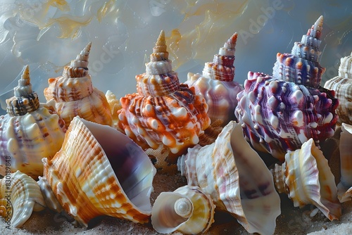 Beautiful sea shells photo