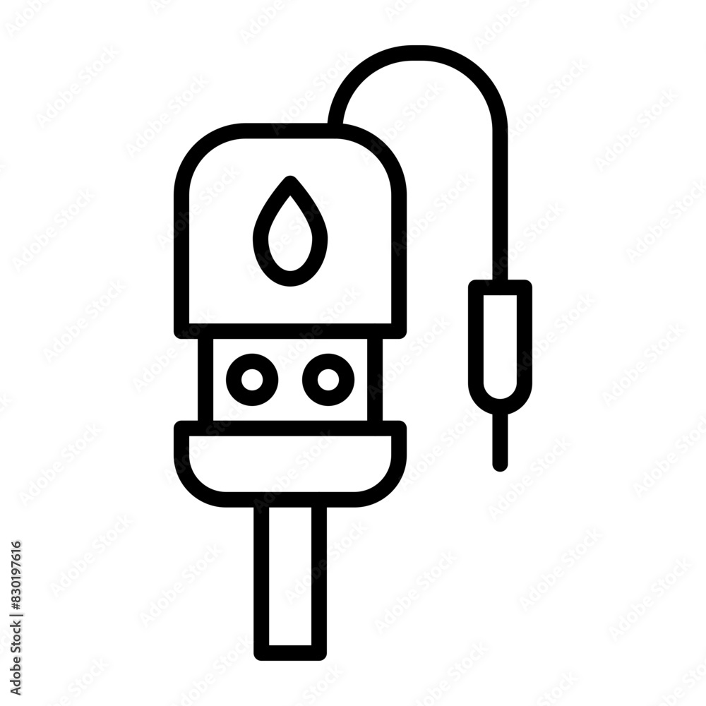 Ph Meter Vector Line Icon Design Ph Meter Vector Line Icon Design