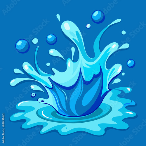 Water Splash Illustarion