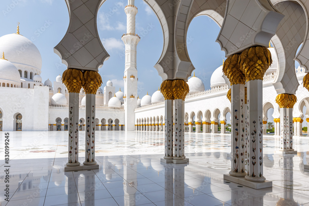 Fototapeta premium Sheikh Zayed Grand Mosque in Abu Dhabi, United Arab Emirates