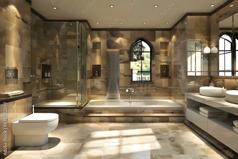 Fototapeta premium Modern Bathroom Interior Design
