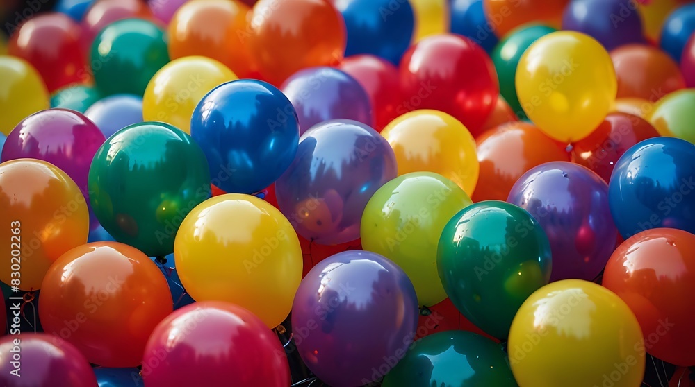 close up of colorful balloons close up of colorful balloons