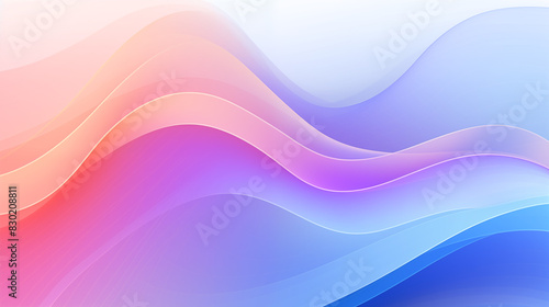Abstract Image, Smooth Gradient Lines and Pastel Colors, Pattern Style Texture, Wallpaper, Background, Cell Phone and Smartphone Cover, Computer Screen, Cell Phone and Smartphone Screen, 16:9 Format -