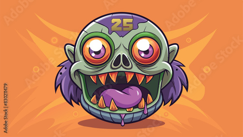 zombi emoji background, vector