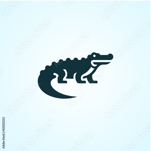 vector icon crocodile logo design