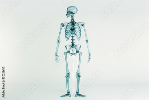 Human skeletal system illustration