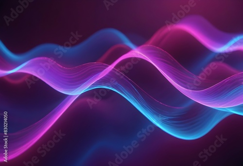 Purple Wavy Line Abstract Background