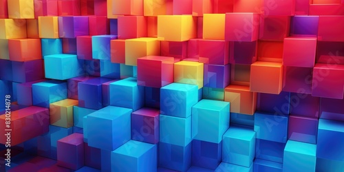 color cube background 