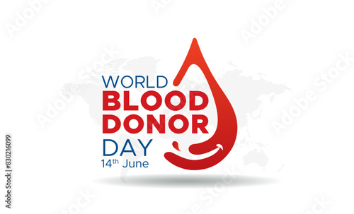 Vector illustration of June 14, World Blood Donor Day concept. Thanking and Recognizing blood donors, life saver.