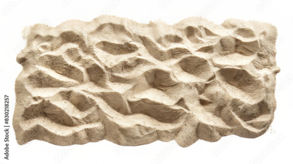 Isolated beach sand texture with a clipping path.

