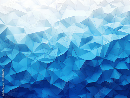 Geometric blue ice texture background 