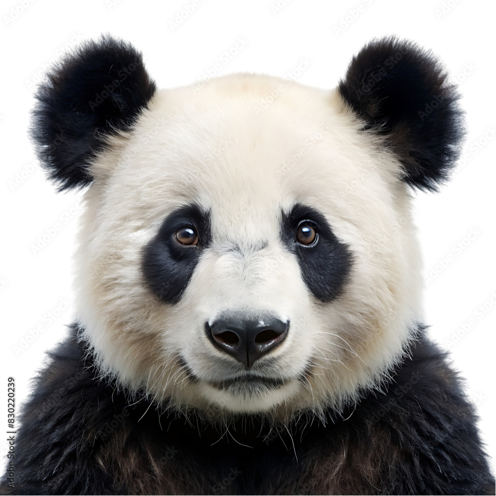 Obraz premium a panda poritrit on transparent background