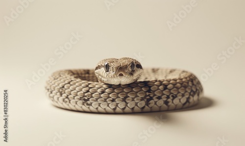 Western hognose snake on neutral background photo