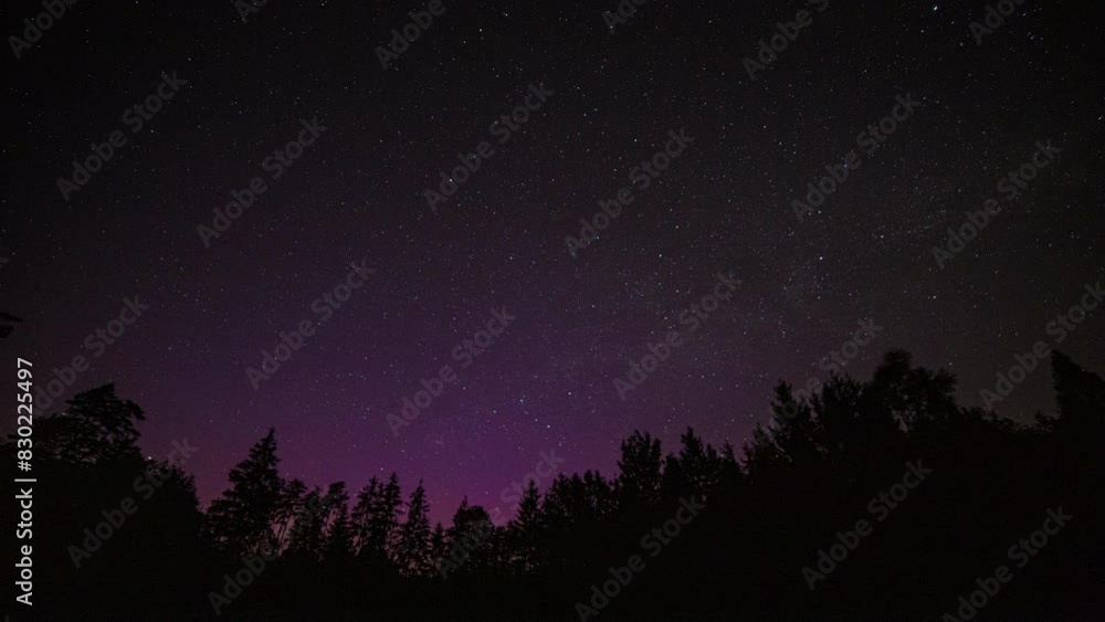 Beautiful night time lapse with northern lights and stars. Beautiful night time lapse with northern lights and stars.