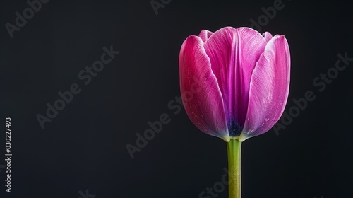  A pink flower, tightly framed, against a black backdrop The top and bottom portions subtly blurred in the foreground