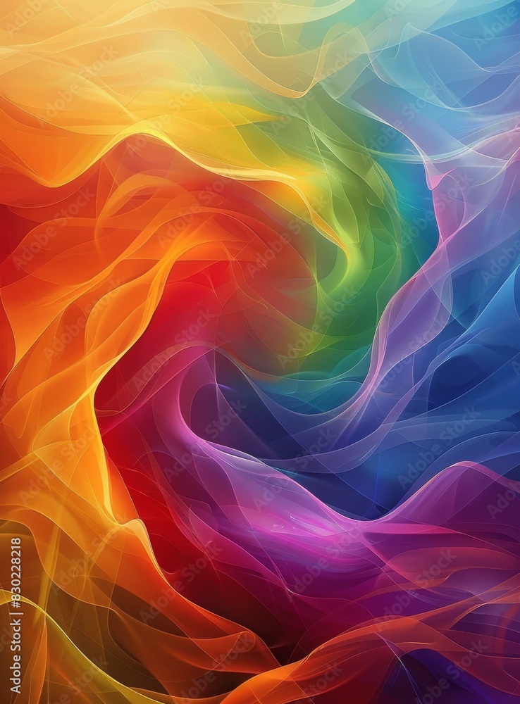 Obraz premium Silk Ribbons of Hope and Dreams