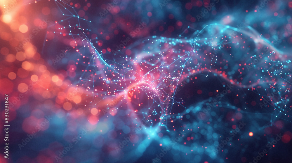 Generate an abstract visualization of cellular ion transport mechanisms ...