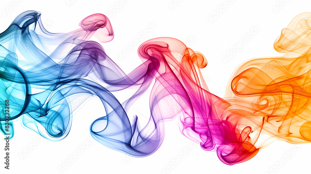 Fluid Artistry: Abstract Colorful Smoke and Ink Swirls Fluid Artistry: Abstract Colorful Smoke and Ink Swirls