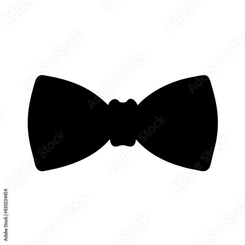 bow tie silhouette on white background