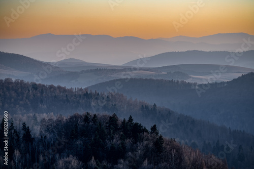  Sunset Over Rolling Hills