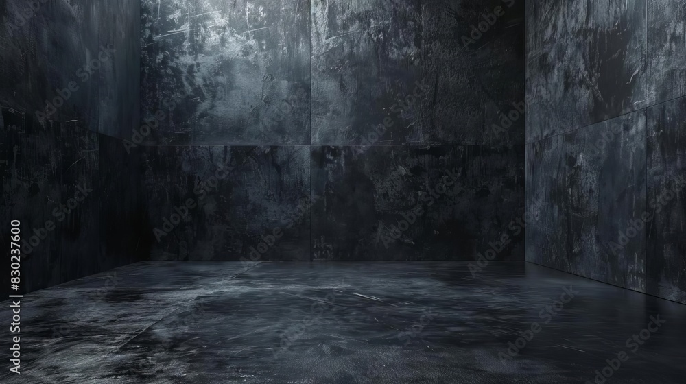 abstract black wall and floor interior design aigenerated background abstract black wall and floor interior design aigenerated background