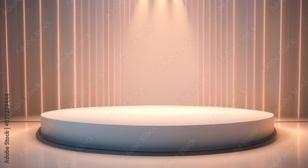 Spotlight on the stadium Empty podium background Spotlight on the stadium Empty podium background