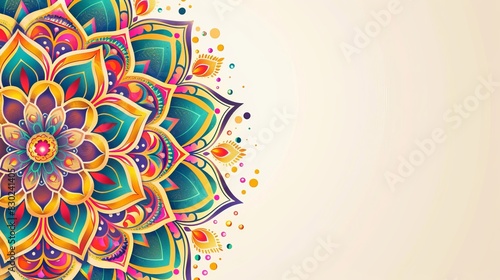Flower ornament  Luxury mandala background with Decorative mandala. Mandala for print, poster, cover, brochure, flyer, banner