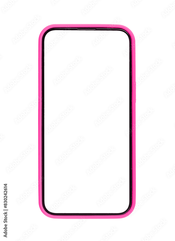 Phone mockup with white screen, case design. Modern smartphone, empty clear frame, digital technology for app. Bright colorful vertical display, front view. Isolated cell for, transparent PNG Phone mockup with white screen, case design. Modern smartphone, empty clear frame, digital technology for app. Bright colorful vertical display, front view. Isolated cell for, transparent PNG