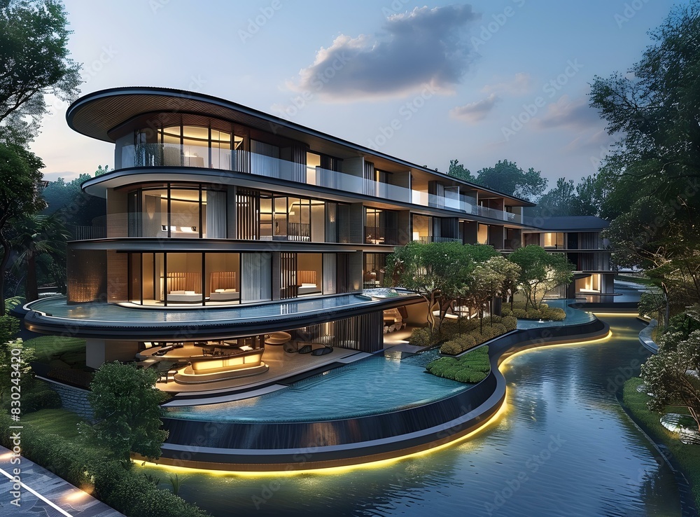 Fototapeta premium Luxury Apartments in Orchard Road, Singapore