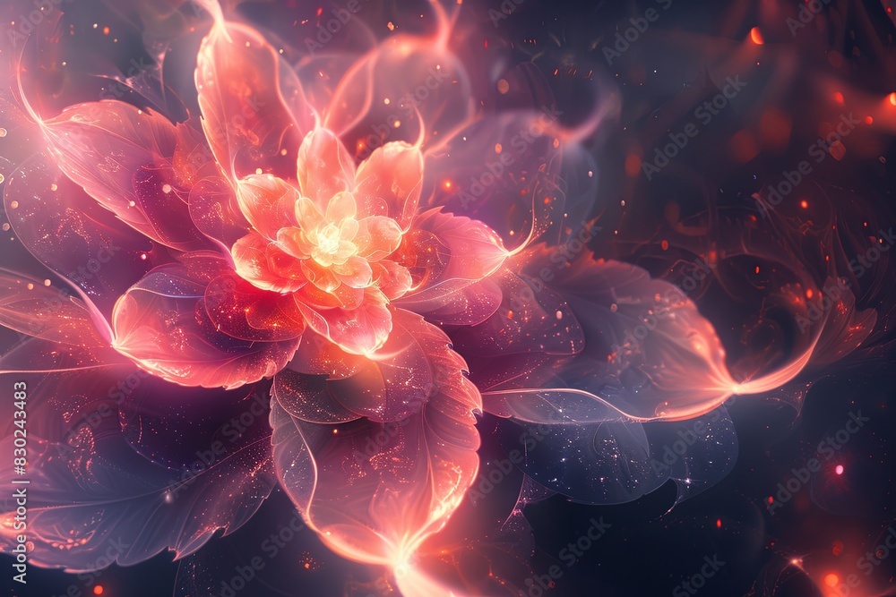 Light, star, fractal, design, pattern, art Light, star, fractal, design, pattern, art
