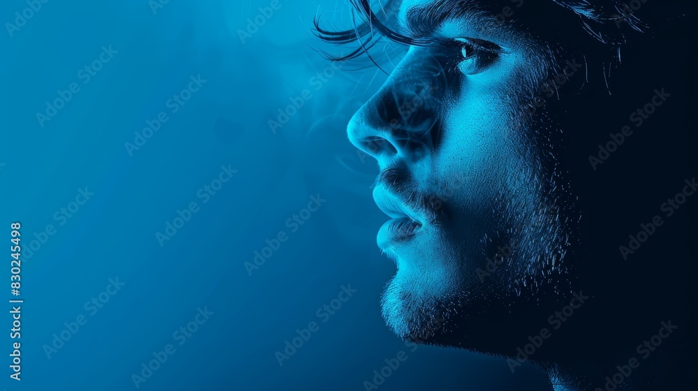 A man with a lit cigarette between his lips, smoke billowing out Another cigarette in hand, ready to be lit A man with a lit cigarette between his lips, smoke billowing out Another cigarette in hand, ready to be lit