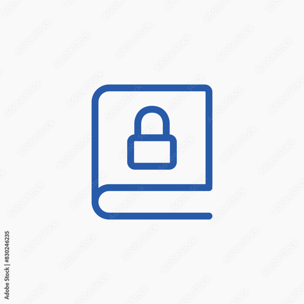 book lock protection safety icon book lock protection safety icon