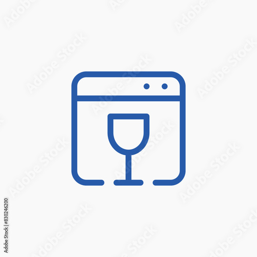 dish washer kitchen machine icon