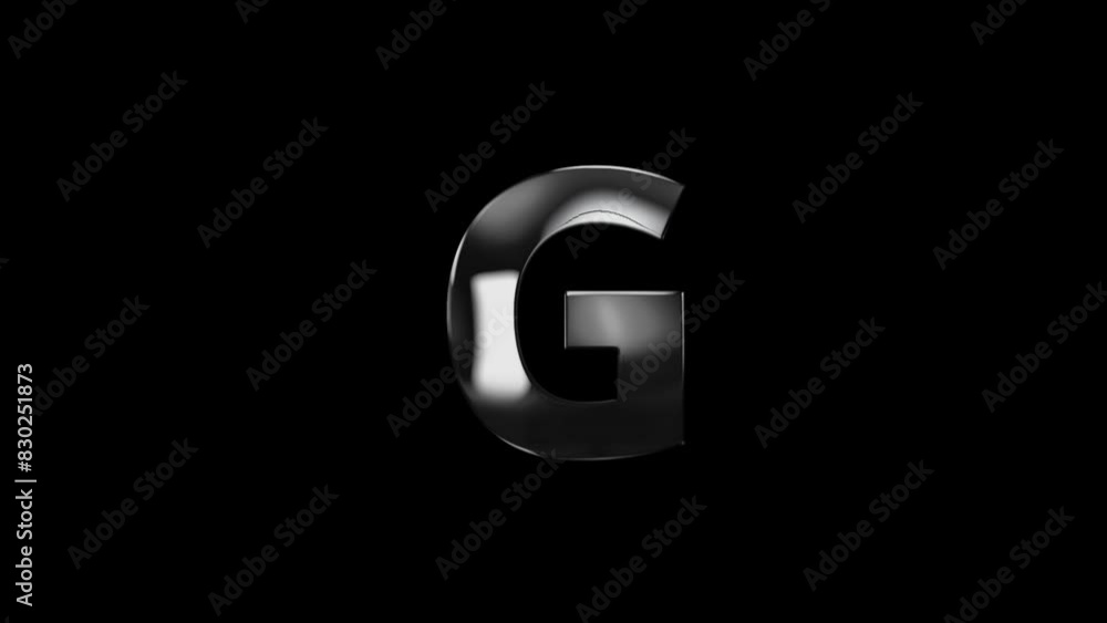 Letter G with lightning lights and alpha channel, alphabet, english letters Letter G with lightning lights and alpha channel, alphabet, english letters