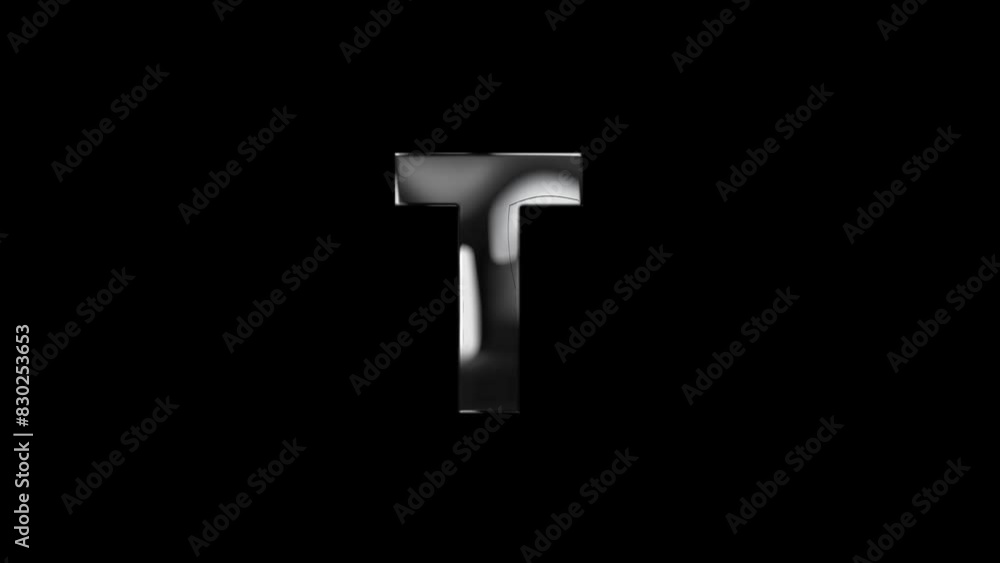 Letter T with lightning lights and alpha channel, alphabet, English letters Letter T with lightning lights and alpha channel, alphabet, English letters