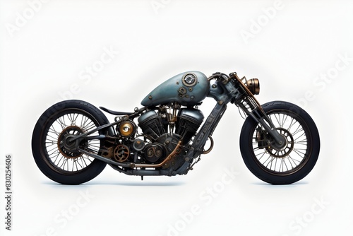 Steampunk Motorcycle Bintage Art photo