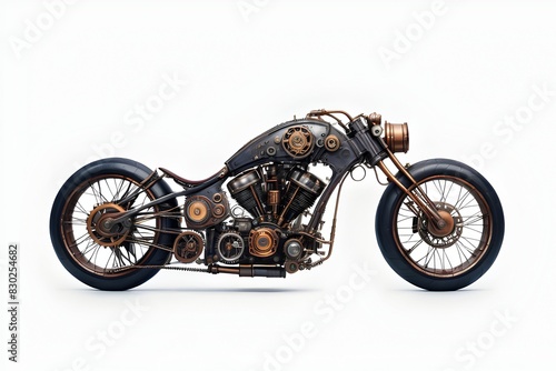 Steampunk Motorcycle Bintage Art © Rahmat