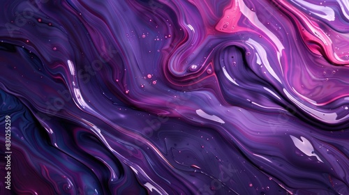 Background of liquid paint texture waves