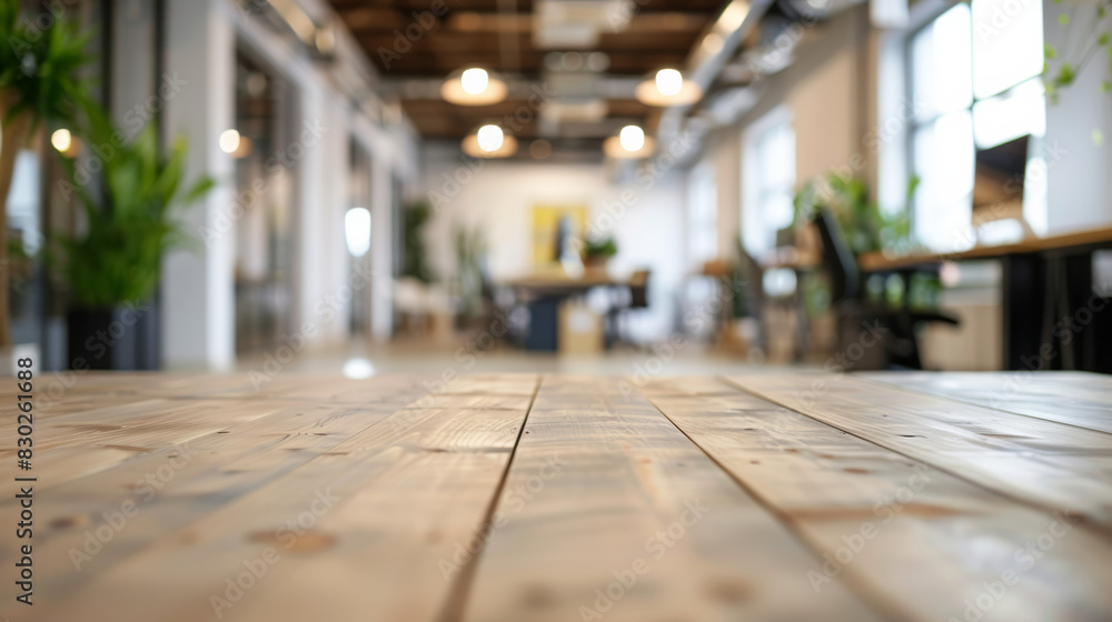 Blur focus of White open space office interior can be used as background Blur focus of White open space office interior can be used as background