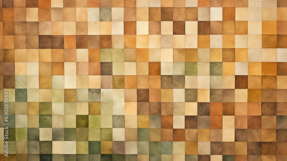 Abstract Image, Mosaic of Small Square Shapes, Pattern Style Texture, Wallpaper, Background, Cell Phone and Smartphone Cover, Computer Screen, Cell Phone and Smartphone Screen, 16:9 Format - PNG