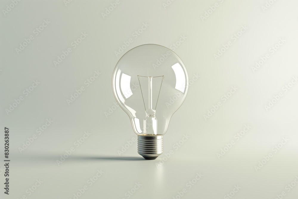 High-resolution image of a solitary lightbulb against a clean white background, embodying concepts of ideas, innovation, energy, and simplicity with impeccable clarity and minimalistic design High-resolution image of a solitary lightbulb against a clean white background, embodying concepts of ideas, innovation, energy, and simplicity with impeccable clarity and minimalistic design