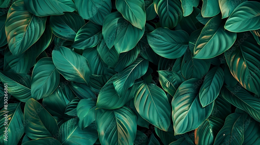 A lush green plant with many leaves A lush green plant with many leaves