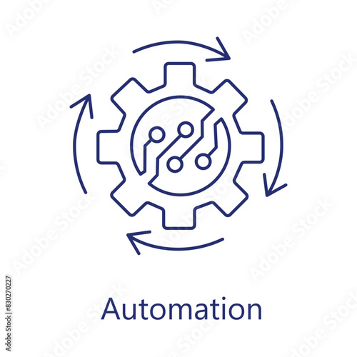 Automation Icons. Vector Icon Design