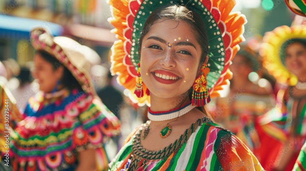Fototapeta premium Street Celebrations of Hispanic Heritage Month