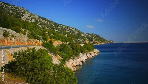 Croatian coast on Adriatic Sea