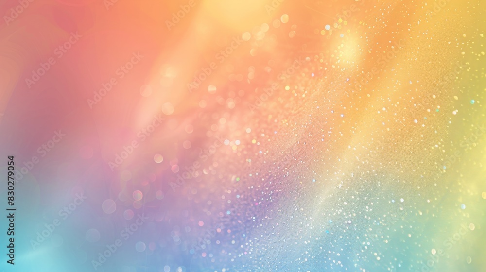 Fototapeta premium Abstract Gradient Background with Glittering Bokeh, Generative AI