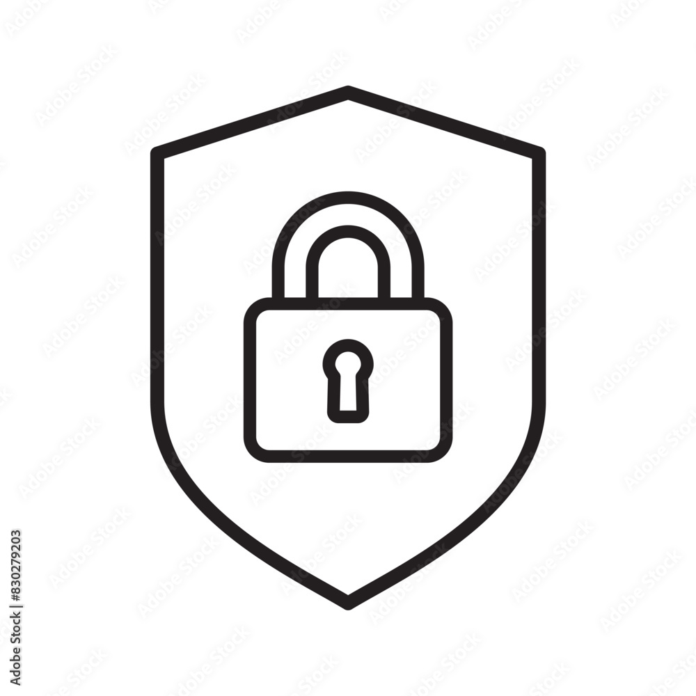 shield padlock icon design vector template shield padlock icon design vector template